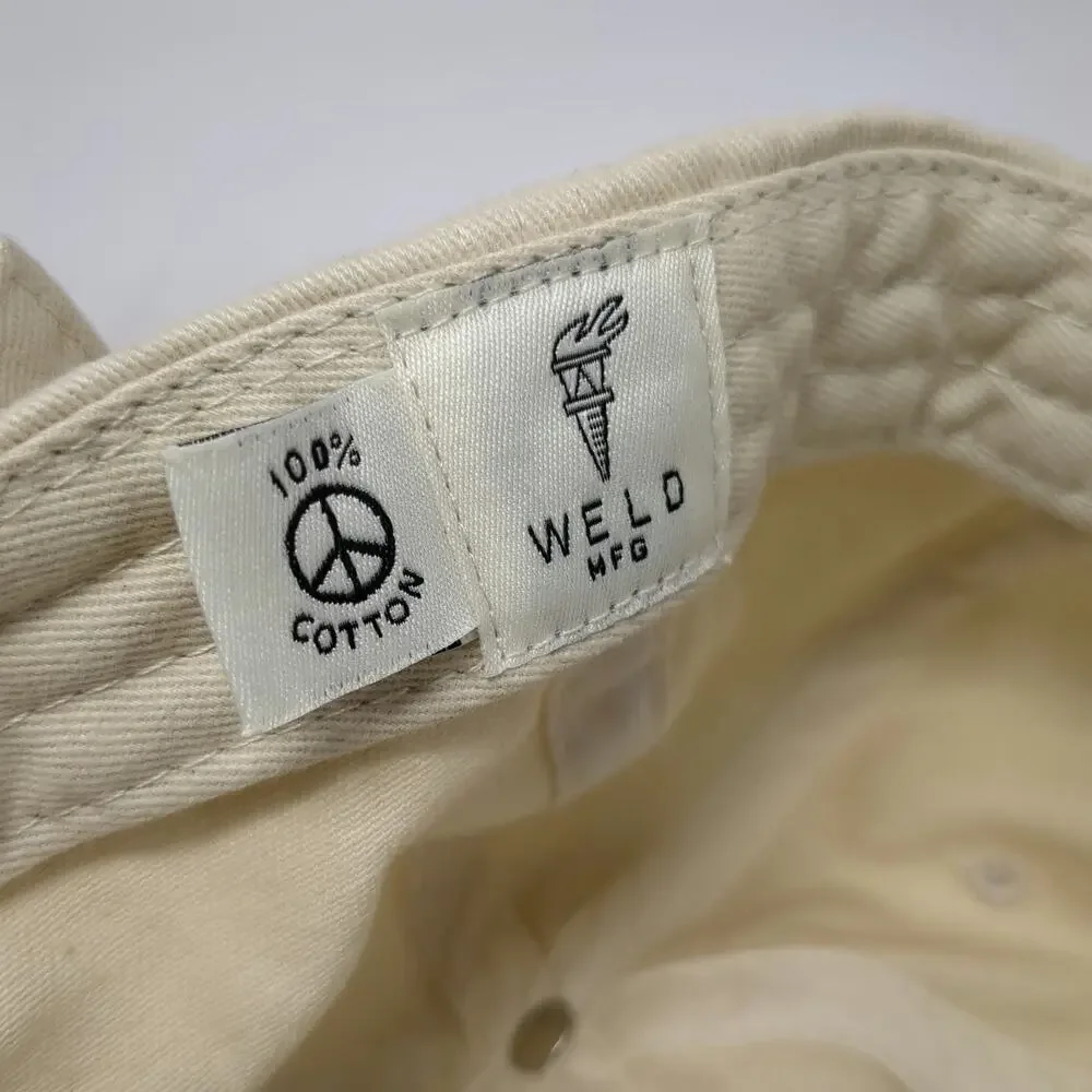 Weld Mfg Baseball Cap Beige Green One Size Data Person Parsely Cotton Hat